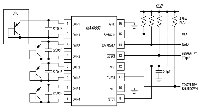 MAX6602: Typical Application Circuit