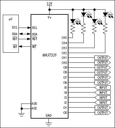MAX7326: Typical Application Circuit