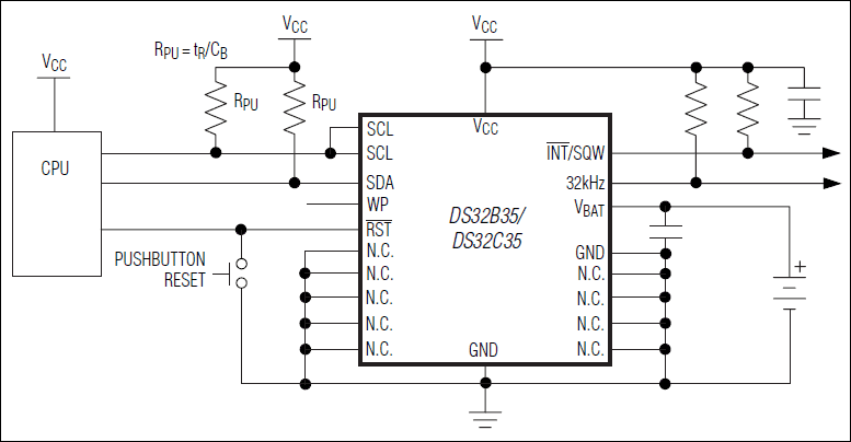 DS32B35, DS32C35: Typical Operating Circuit