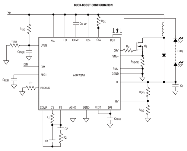 MAX16831: Typical Operating Circuit