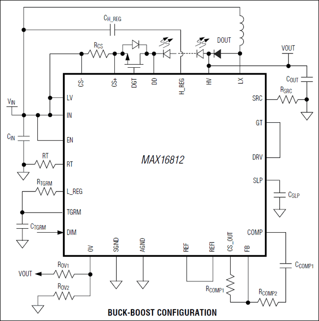 MAX16812: Simplified Diagram
