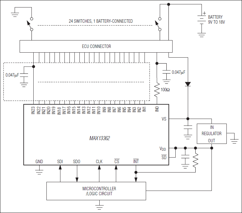 MAX13362: Typical Application Circuit
