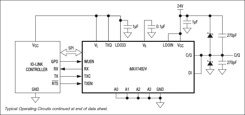 MAX14824: Typical Operating Circuit