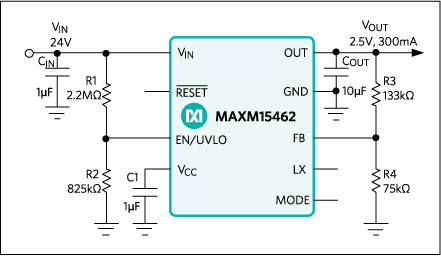 MAXM15462: Typical Application Circuit