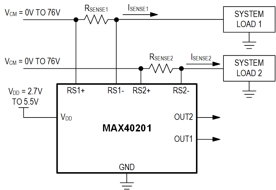 MAX40201 Typical Operating Circuit