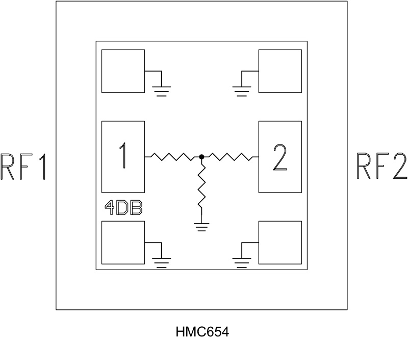 HMC654 Functional Block Diagram