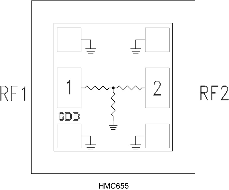 HMC655 Functional Block Diagram