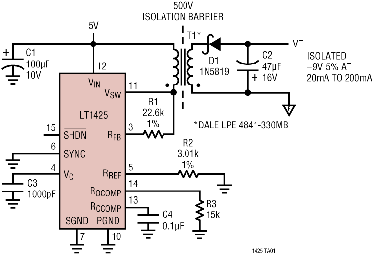 LT1425 Application Circuit