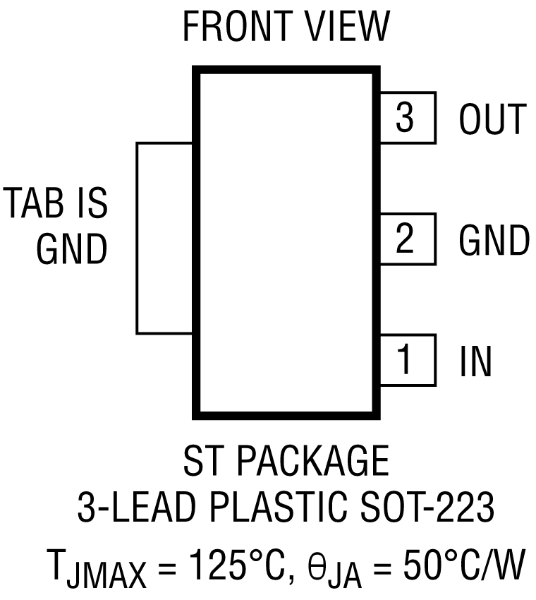 LT1963A Pin Configuration