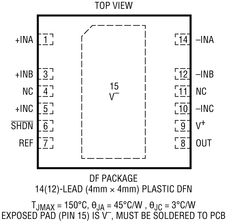 LT1997-1 Pin Configuration