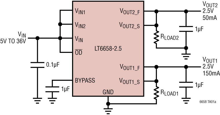 LT6658 Application Circuit