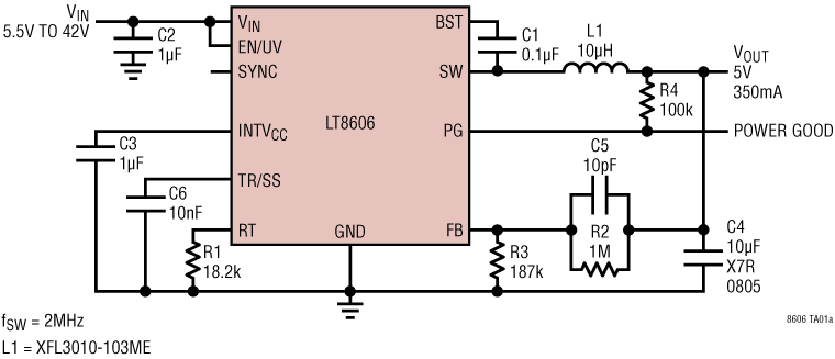 LT8606/LT8606B Application Circuit