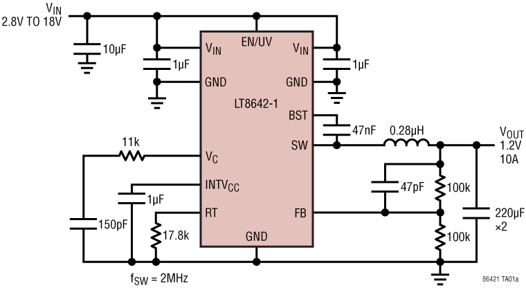 LT8642-1 Application Circuit