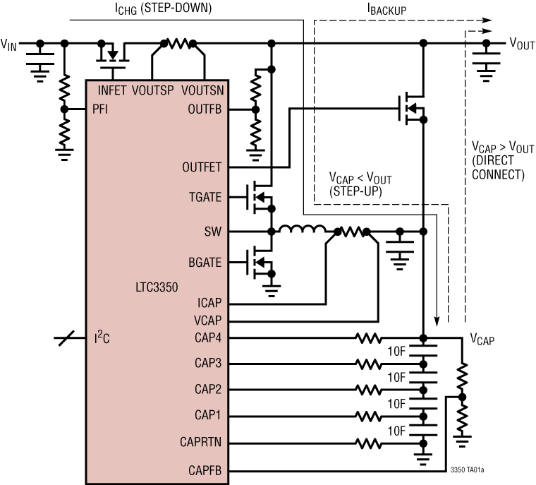 LTC3350 Application Circuit