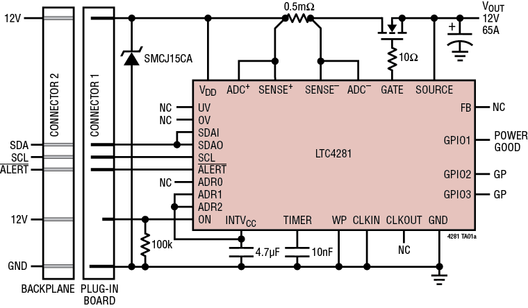 LTC4281 Application Circuit