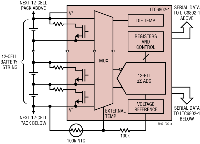 LTC6802-1 Application Circuit