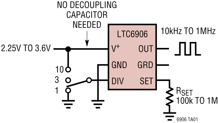 LTC6906 Application Circuit