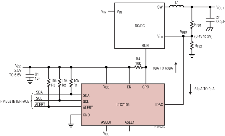 LTC7106 Application Circuit