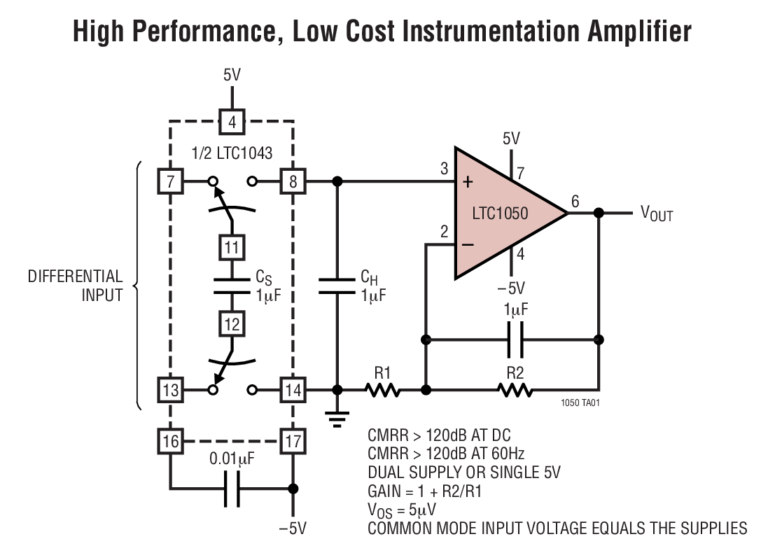 High Performance, Low Cost Instrumentation Amplifier