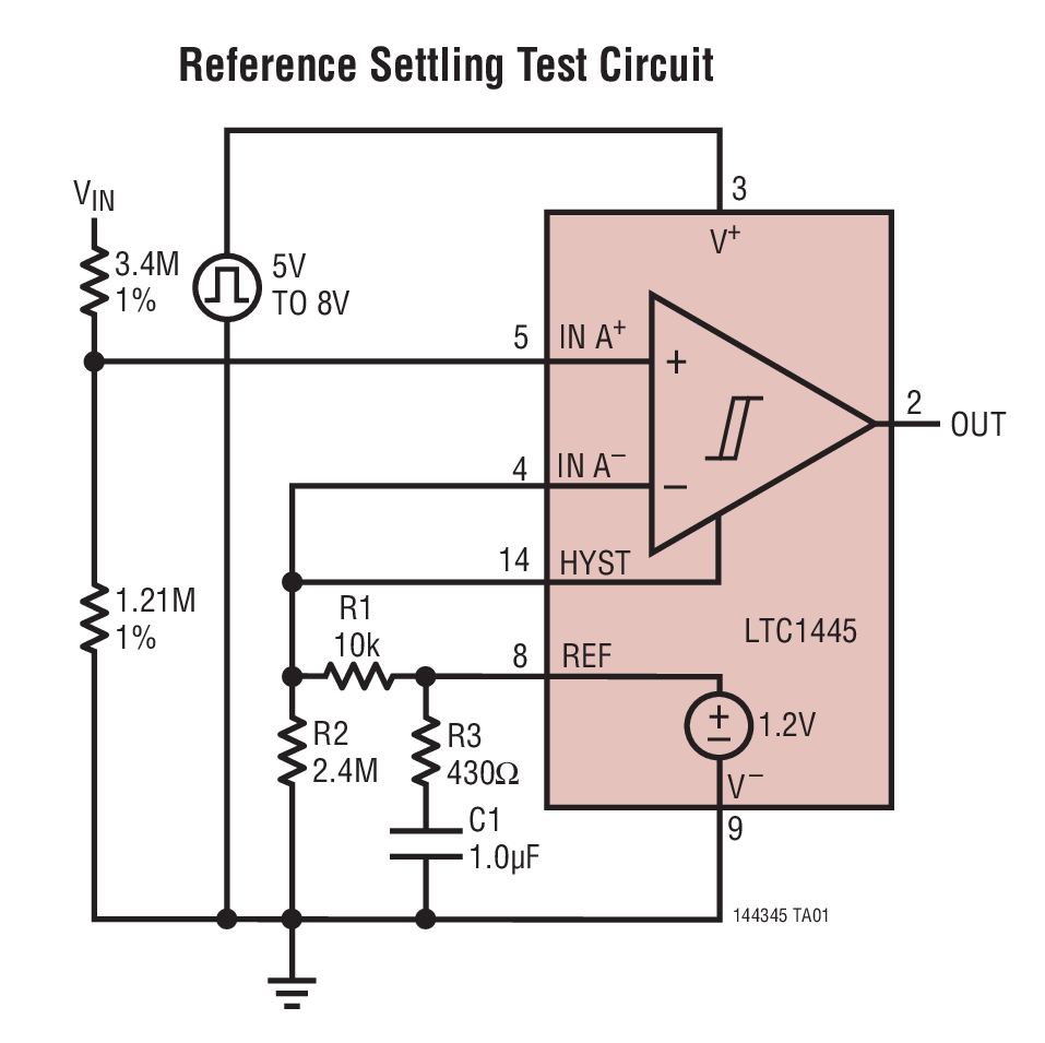 Reference Settling Test Circuit
