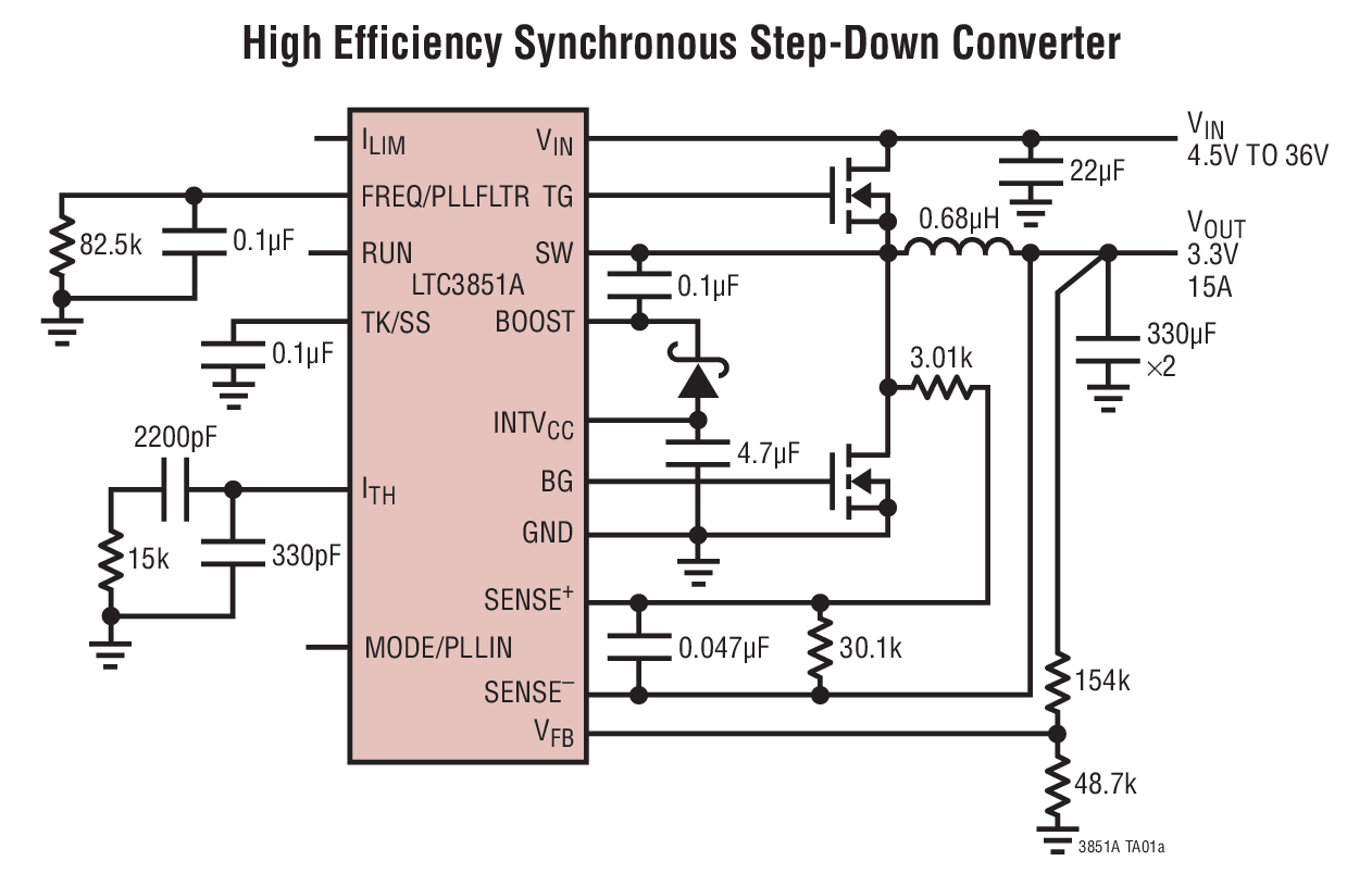 High Efficiency Synchronous Step-Down Converter