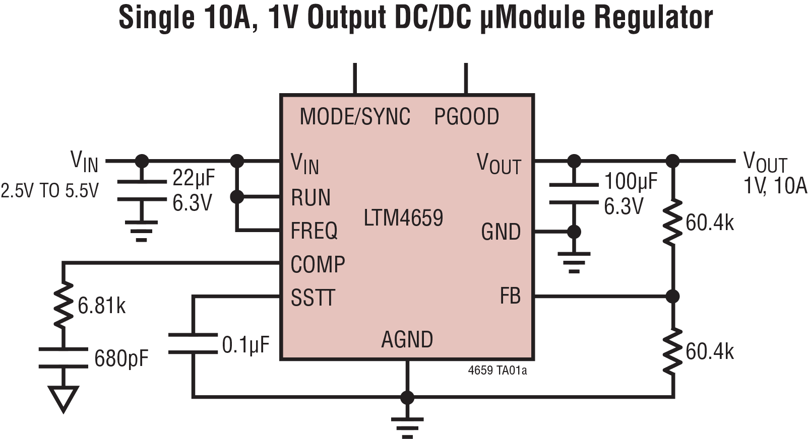 LTM4659 Typical Application Circuit