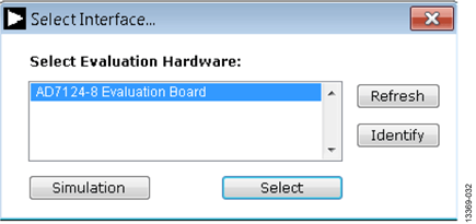Figure 32. AD7124-4/AD7124-8 Evaluation Board Selection