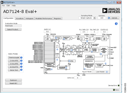 Figure 33. AD7124_Eval+ Software Window