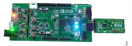 Figure 10. EVAL-CN0552-PMDZ connected to EVAL-ADICUP3029