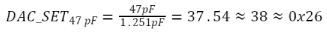 The resulting input capacitance range would be CSENSOR ± Dynamic Range.