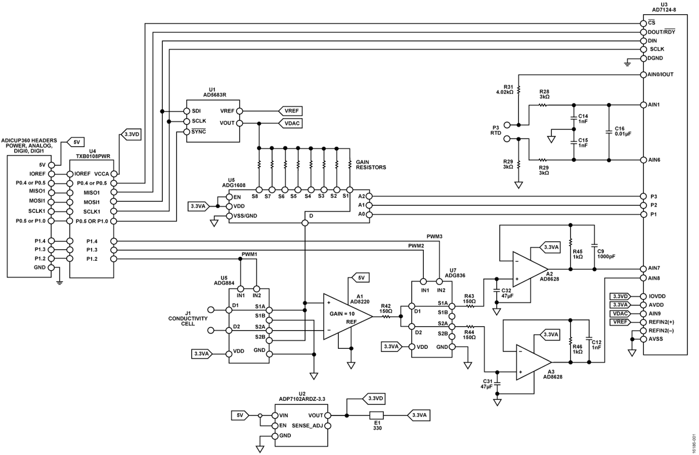 Total Dissolved Solids Measurement System Simplified Schematic