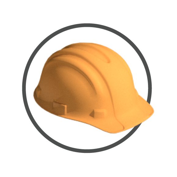 yellow hard hat icon