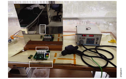 Figure 11. Setup and Test Point of ESD Test