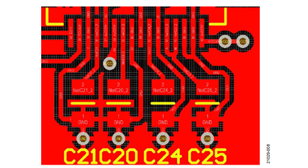 Figure 8. Decoupling Capacitor Placement for the Voltage Reference Pins