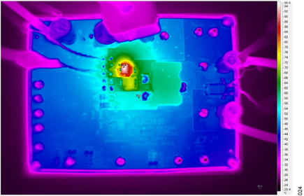 Figure 24. Thermal Analysis, VIN = +72 V, VOUT = −48 V, IOUT = 2 A (No Air Flow).