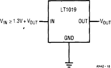 Figure 18. Basic Hookup for LT1019 Series Reference.