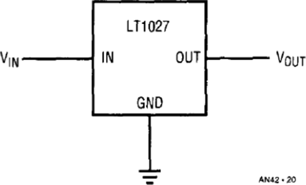 Figure 20. Basic Hookup for LT1027 Series Reference.