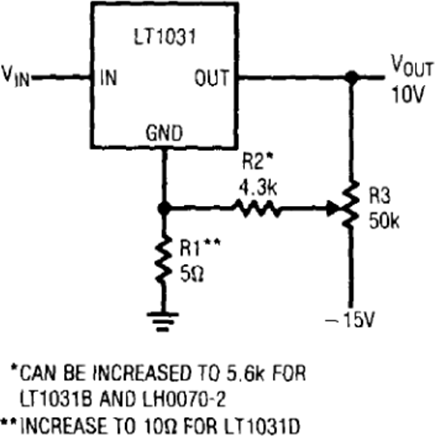Figure 24. 10V Output, Trimmed Reference.