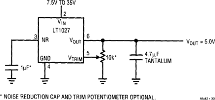Figure 30. 5V Output, Fast Settling, Trimmed Reference.