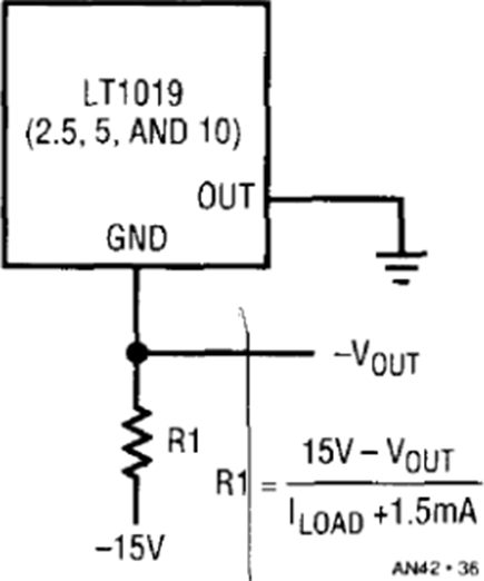 Figure 36. Shunt Operation of a Series Device (LT1019-2.5, -5, -10).