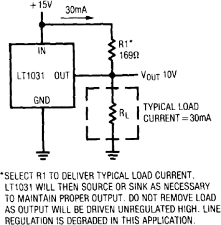 Figure 53. 10V Output with VIN–VOUT Shunt Resistor for Greater Current.
