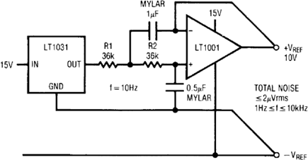 Figure 61. 10V Output, Low Noise Reference.