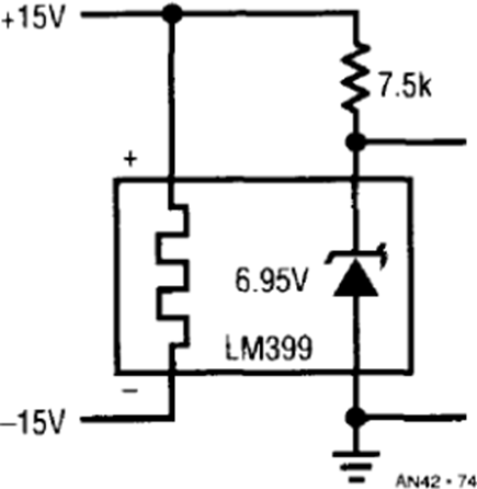 Figure 74. 6.95V Output, Temperature Stabilized Reference.