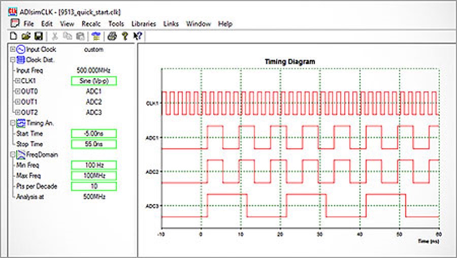 ADIsimCLK Detailed device models