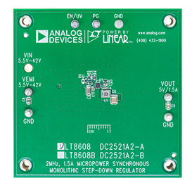 DC2521A-A Evaluation Board - Top View