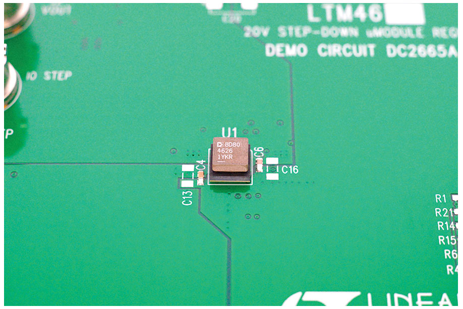 図6. DC2665A-Aデモ・ボード上のLTM4626。