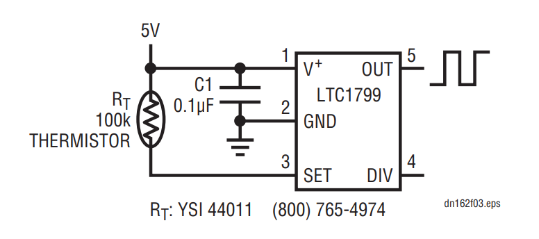Figure 3. Temperature-to-Frequency Converter.