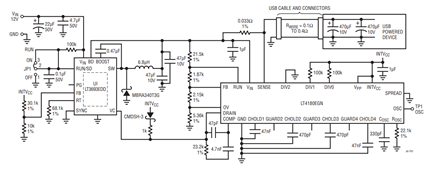 Figure 1. A 2A USB Automotive Power Supply Using Virtual Remote Sensing.