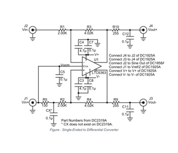 Single-Ended to Differential Converter