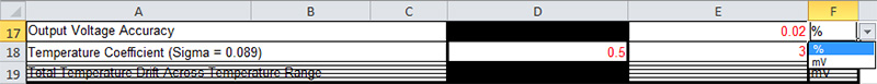 Figure 18. Selecting unit of measurement.